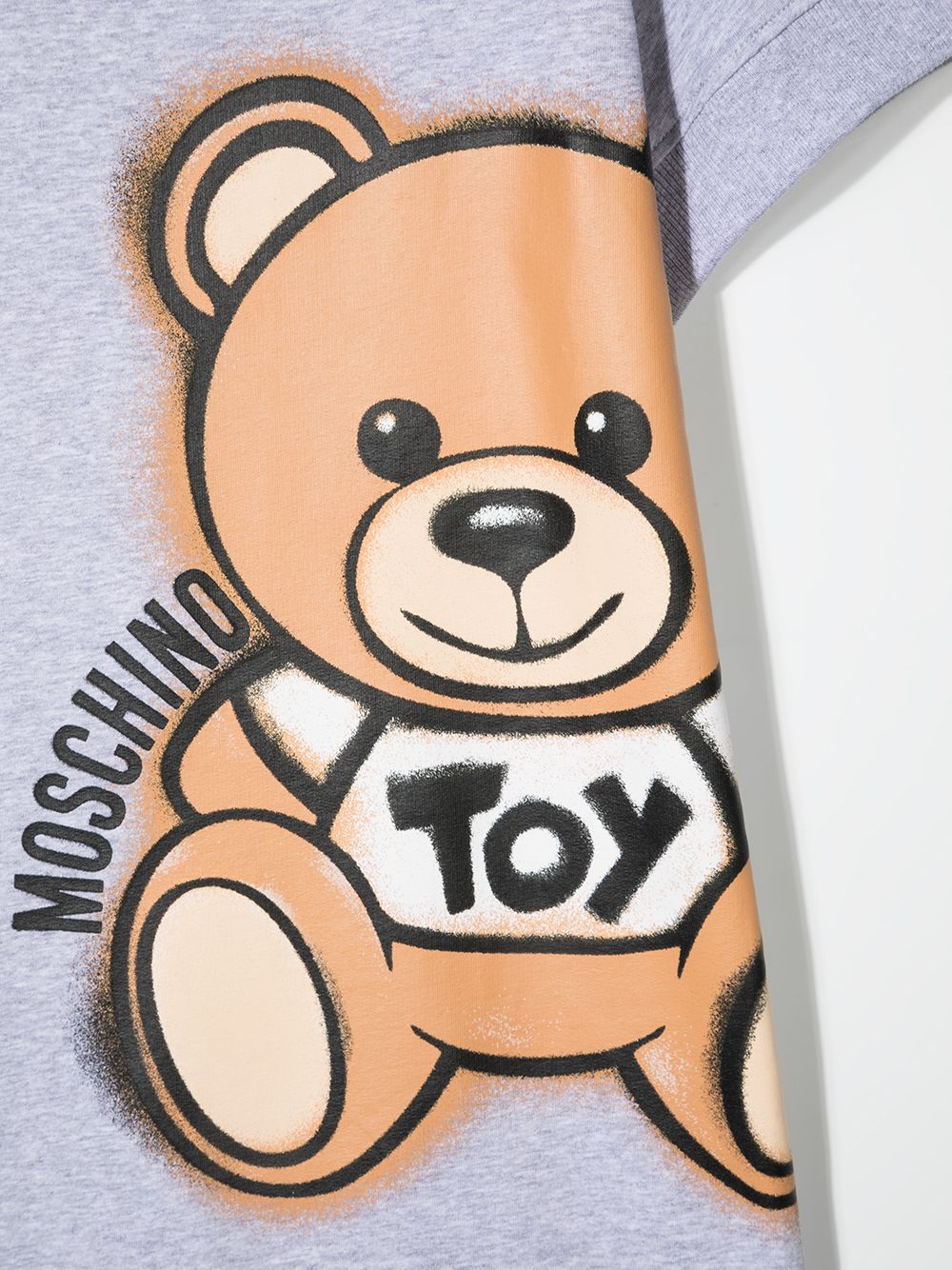 фото Moschino kids платье-толстовка с принтом teddy bear