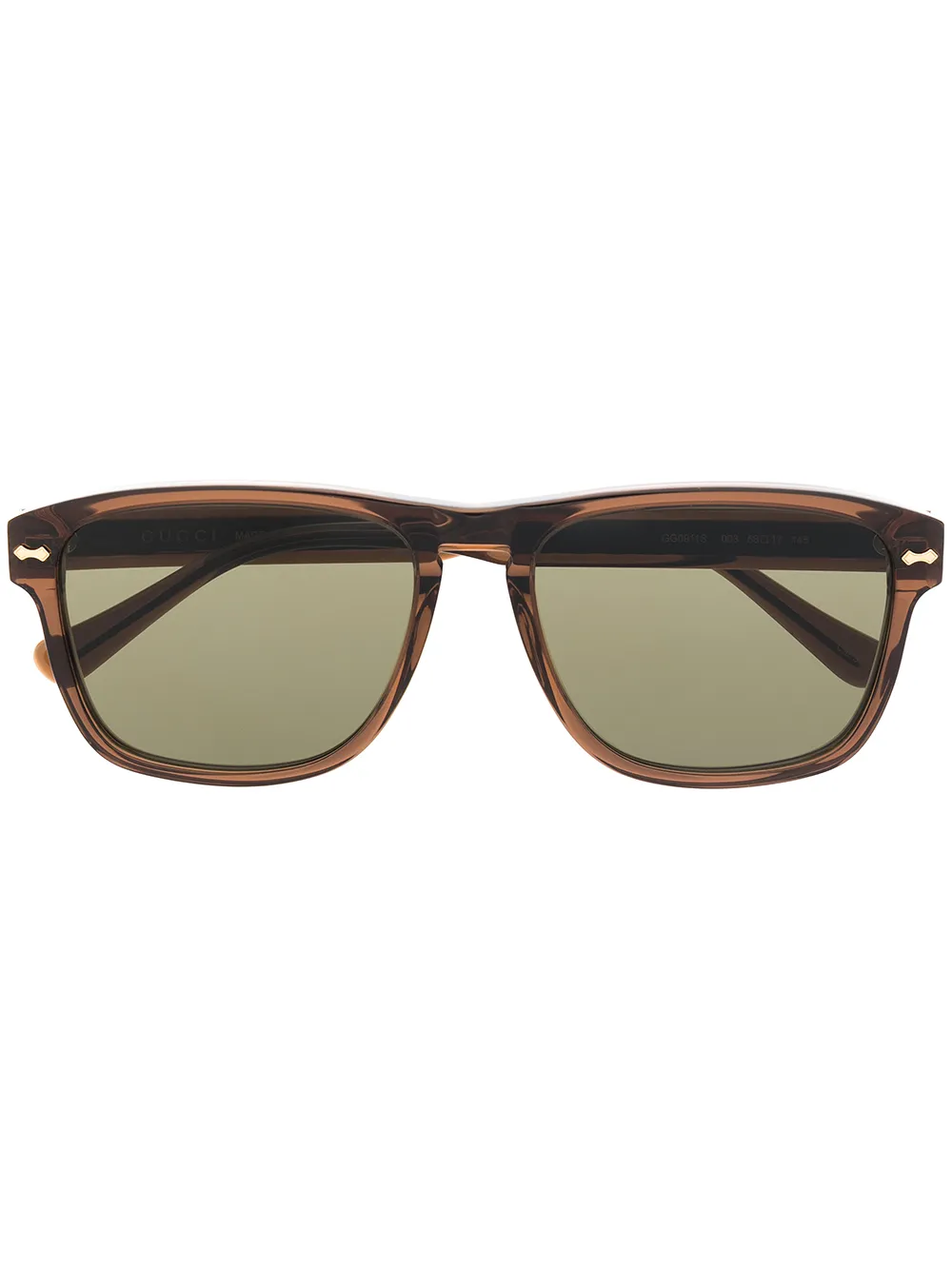 

Gucci Eyewear lentes de sol GG0911 - Marrón