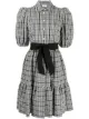Image 1 of P.A.R.O.S.H. checked puff sleeve dress