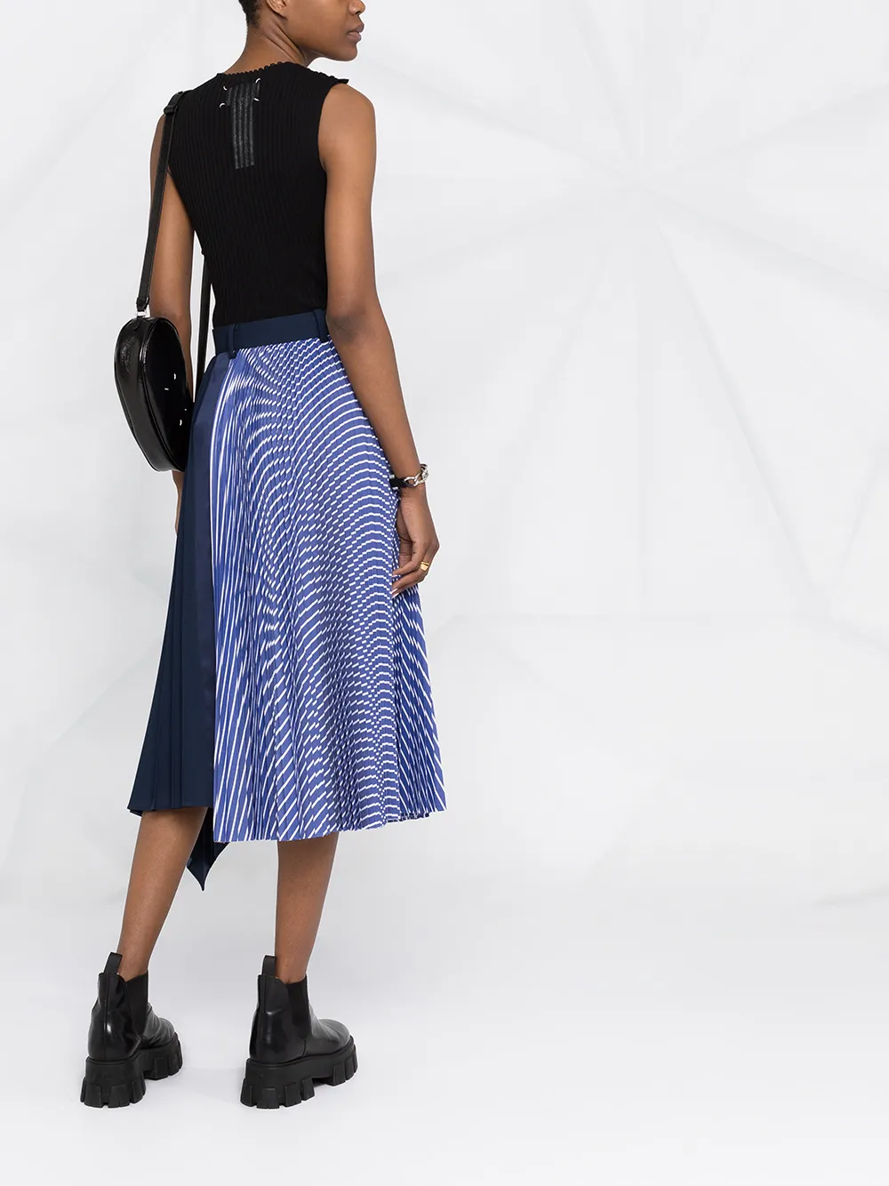 фото Maison margiela топ без рукавов в рубчик