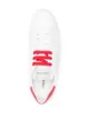 Emporio Armani leather perforated-logo trainers