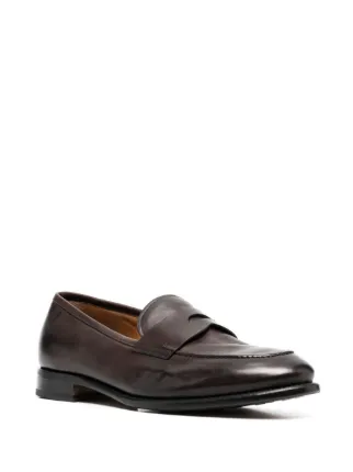 penny-slot leather loafers展示图