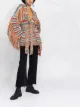 Image 2 of Alanui fringed intarsia-knit cardigan