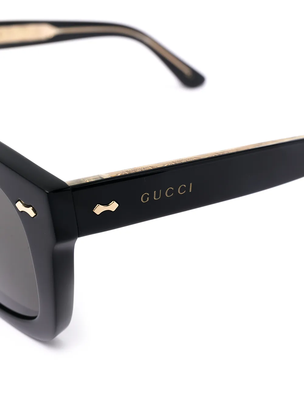 фото Gucci eyewear солнцезащитные очки в квадратной оправе с логотипом