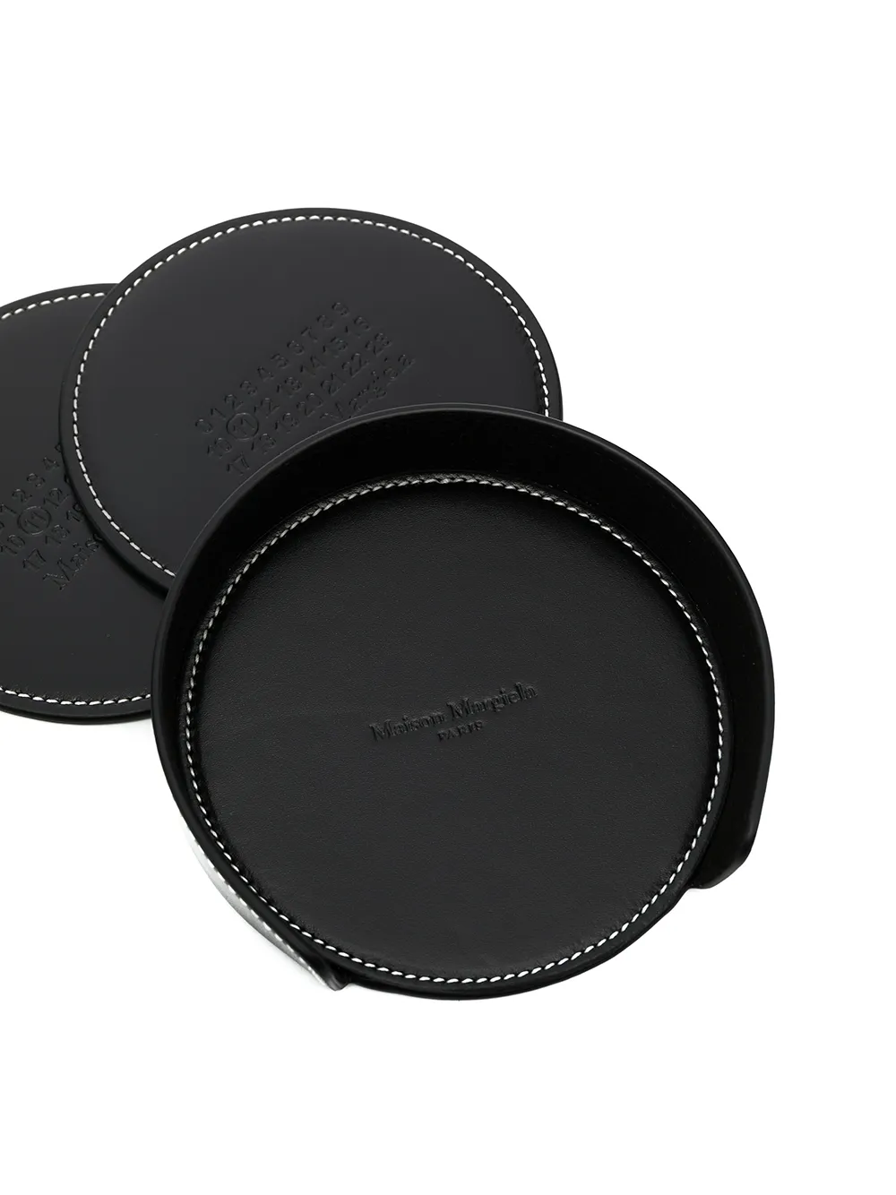 Maison Margiela Set Of Six contrast-stitch Coasters - Farfetch