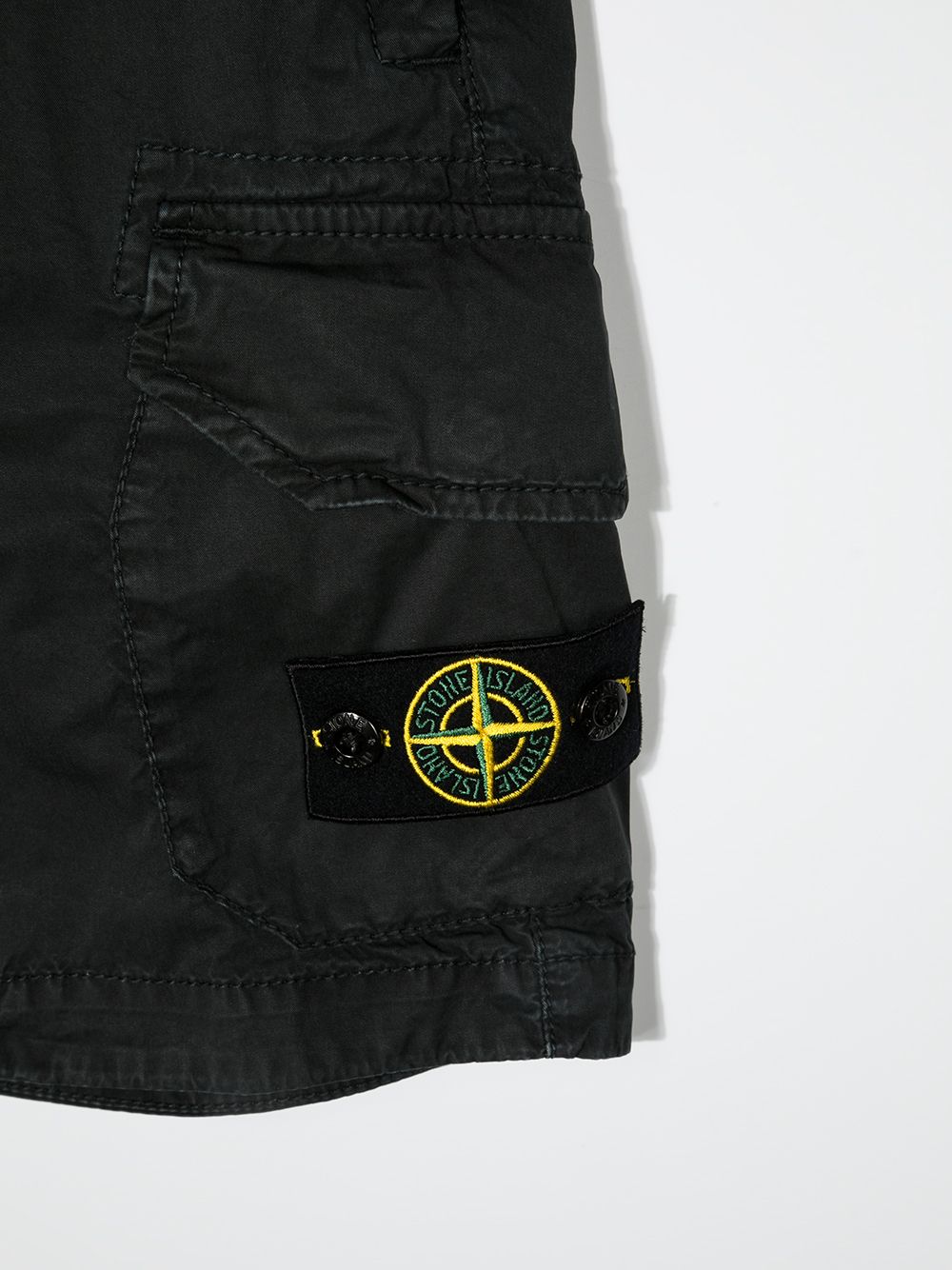 фото Stone island junior шорты карго с нашивкой-логотипом