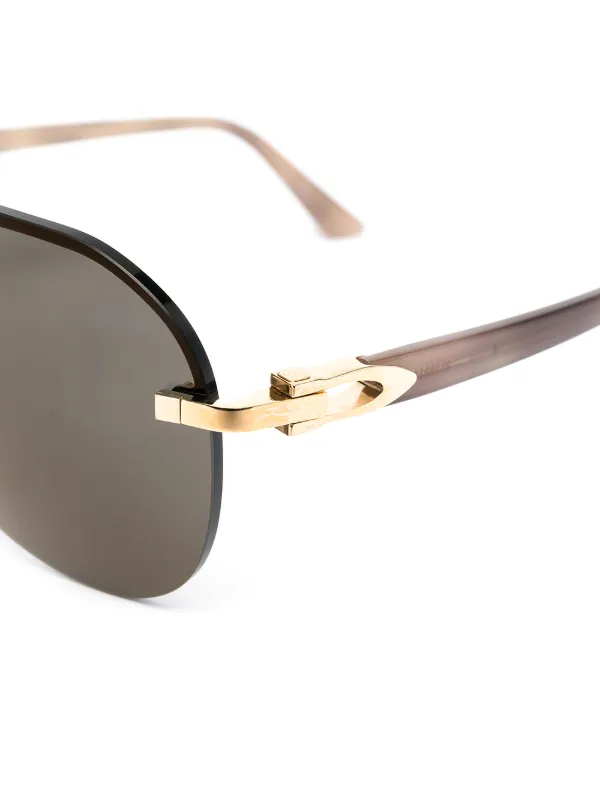 Cartier Eyewear Occhiali Da Sole Modello Aviator - Farfetch