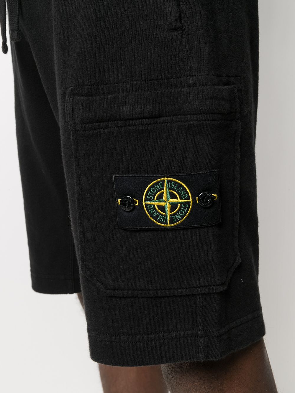 фото Stone island спортивные шорты с кулиской и нашивкой-логотипом