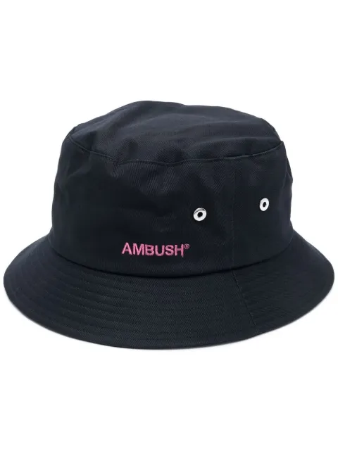 AMBUSH logo-embroidered bucket hat