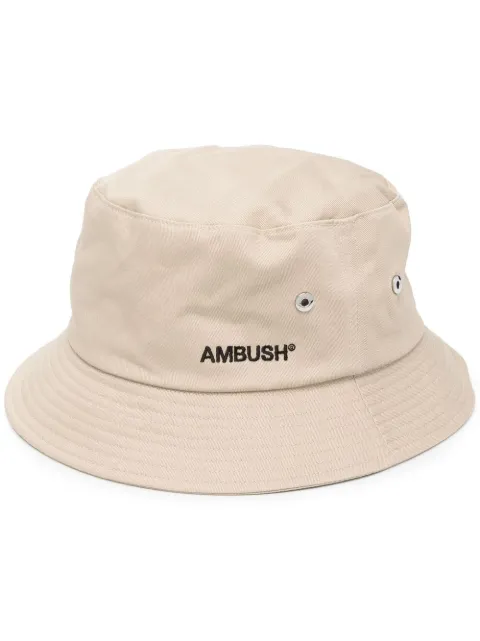 AMBUSH logo-embroidered bucket hat