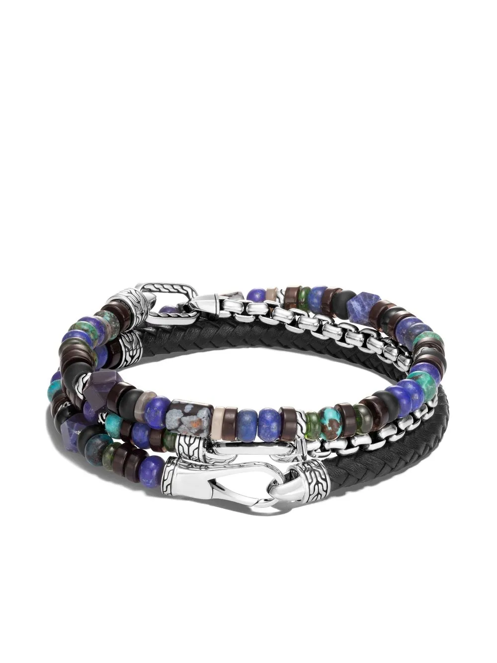 

John Hardy beaded hybrid triple wrap bracelet - Black