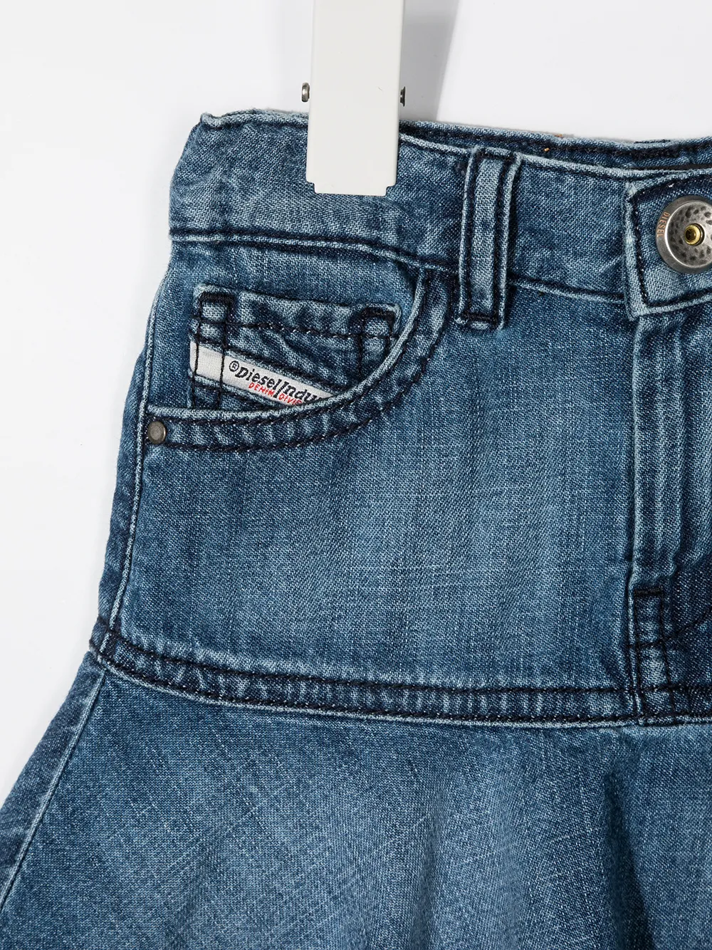 фото Diesel kids джинсовая юбка с баской