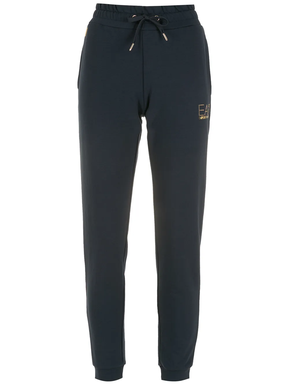 

Ea7 Emporio Armani logo-print track pants - Blue