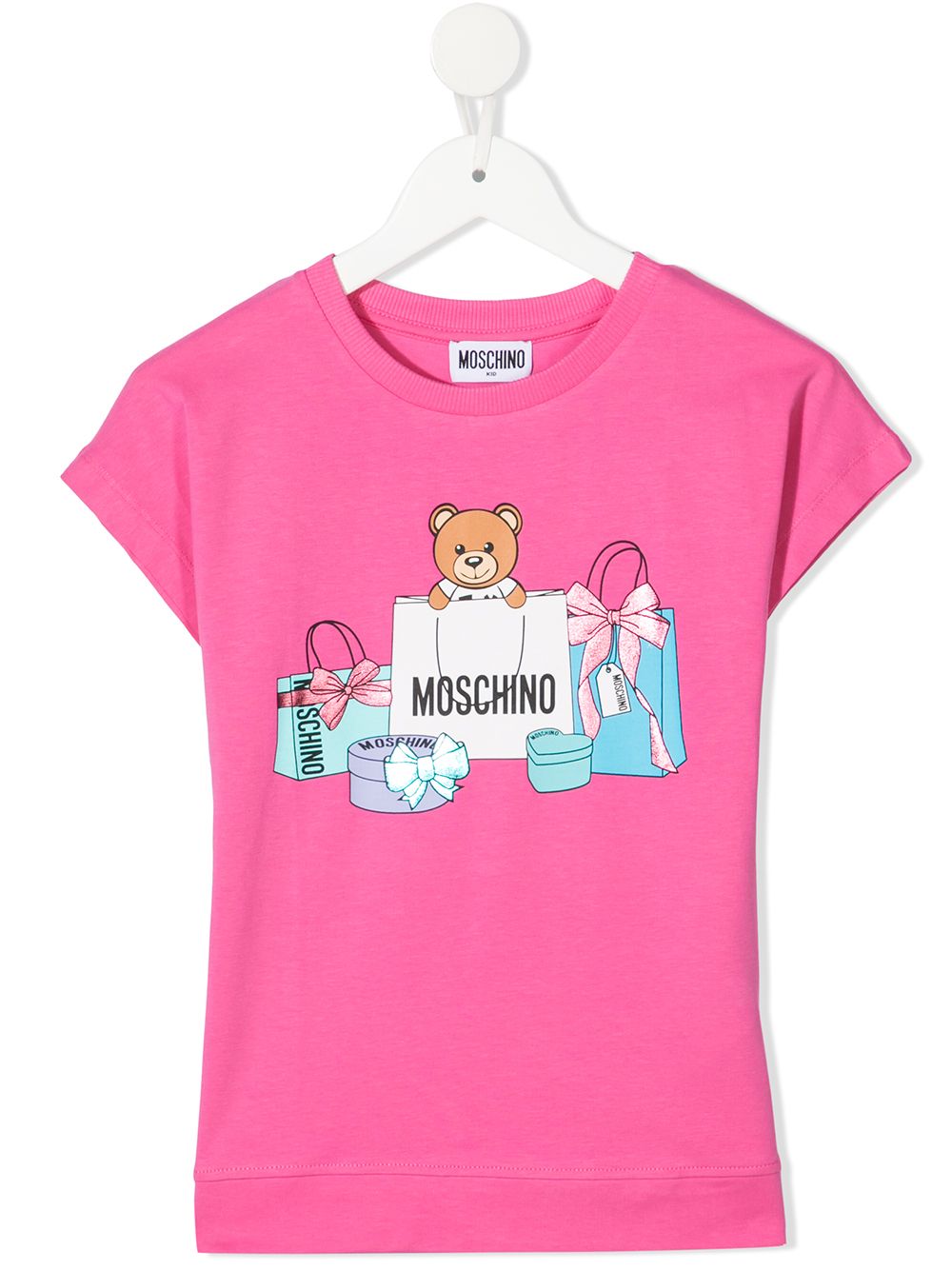 фото Moschino kids футболка с логотипом