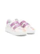 Image 1 of Monnalisa graphic print touch-strap sneakers