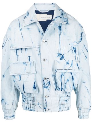 Feng Chen Wang Tie-Dye Denim Shirt