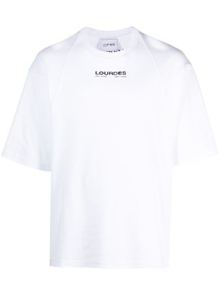 Lourdes logo-print Cotton t-shirt - Farfetch