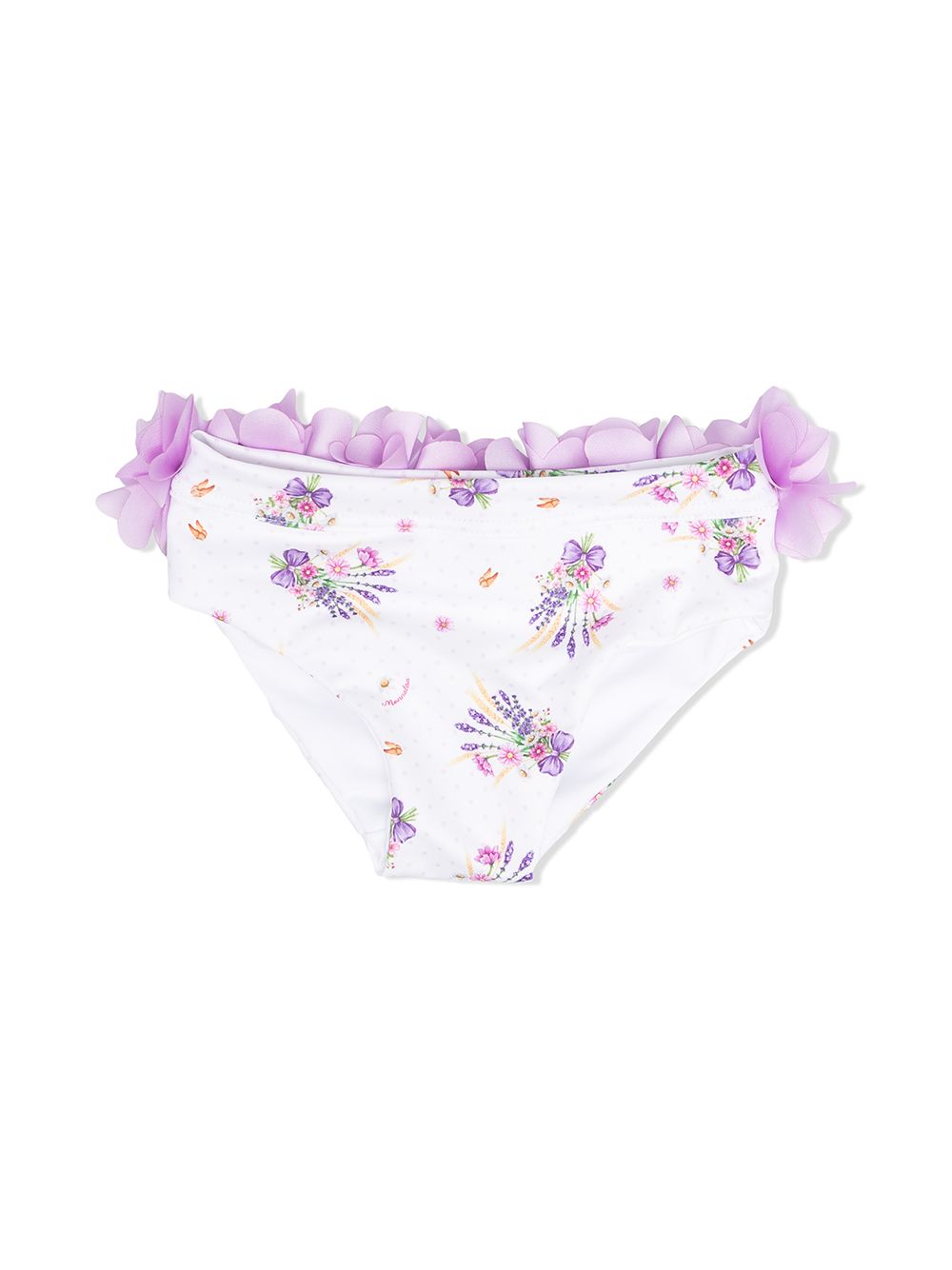 фото Monnalisa petal-appliqué bikini bottoms