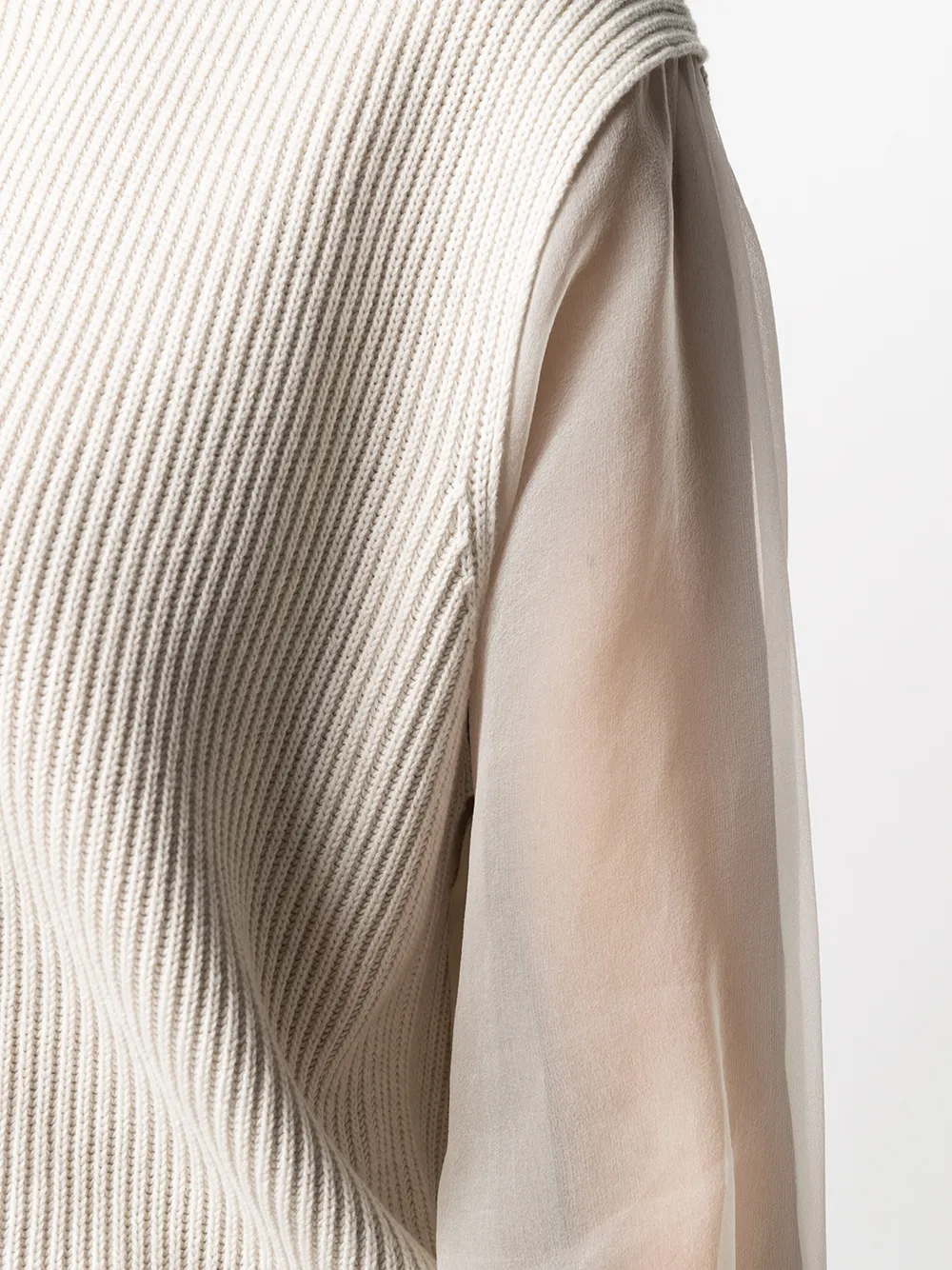 Brunello Cucinelli Trui met ronde hals Beige