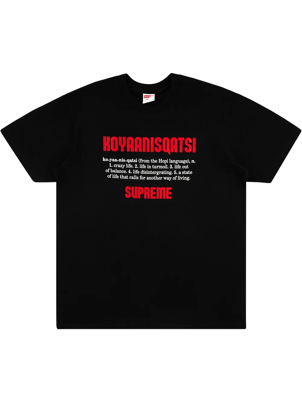 фото Supreme футболка koyaanisqatsi