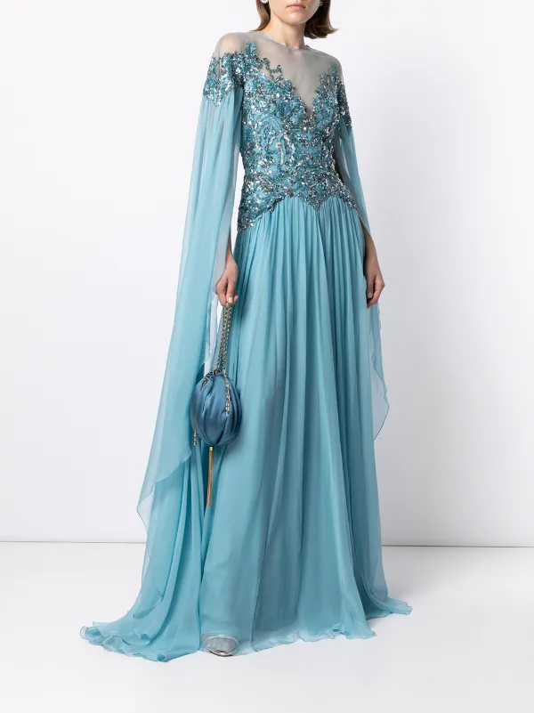 Zuhair Murad Embellished Flyaway 