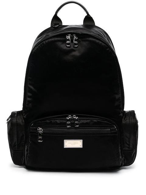Dolce & Gabbana mochila con placa del logo