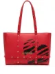 Image 1 of Love Moschino heart-print tote bag