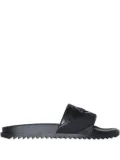 FENDI FF-embossed slides - Black