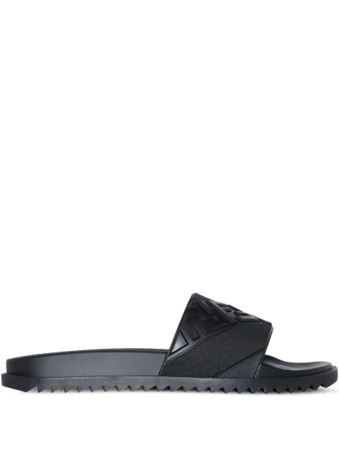 FENDI FF-embossed slides