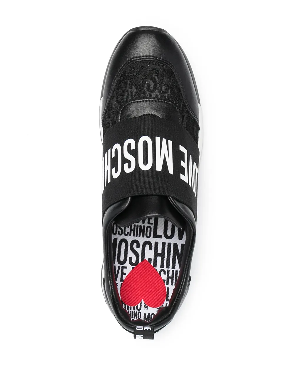 фото Love moschino слипоны с логотипом