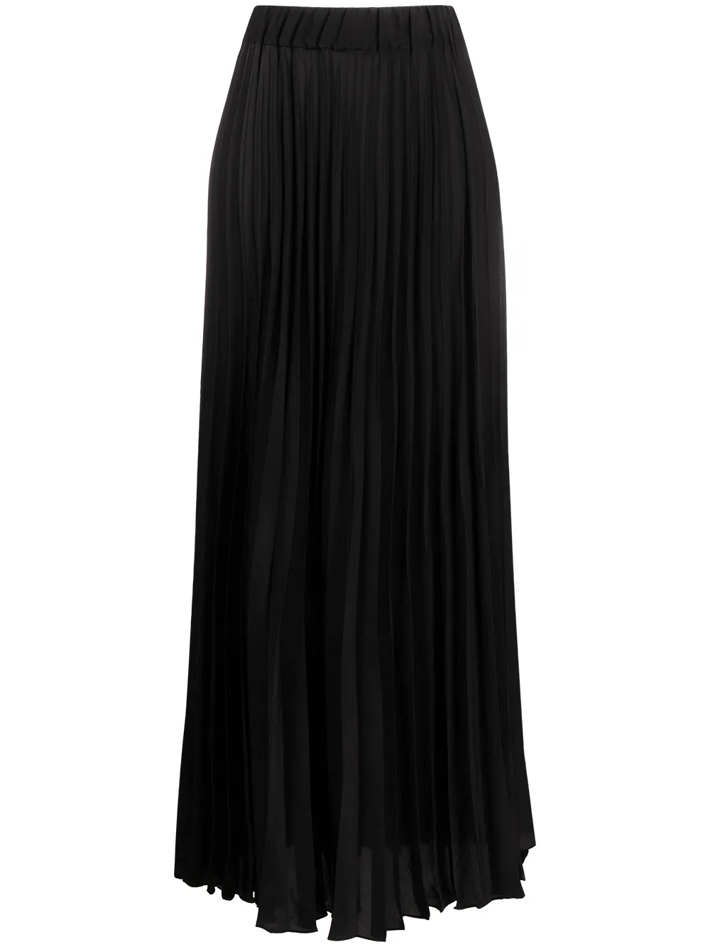 P.A.R.O.S.H. high-rise pleated maxi skirt – Black