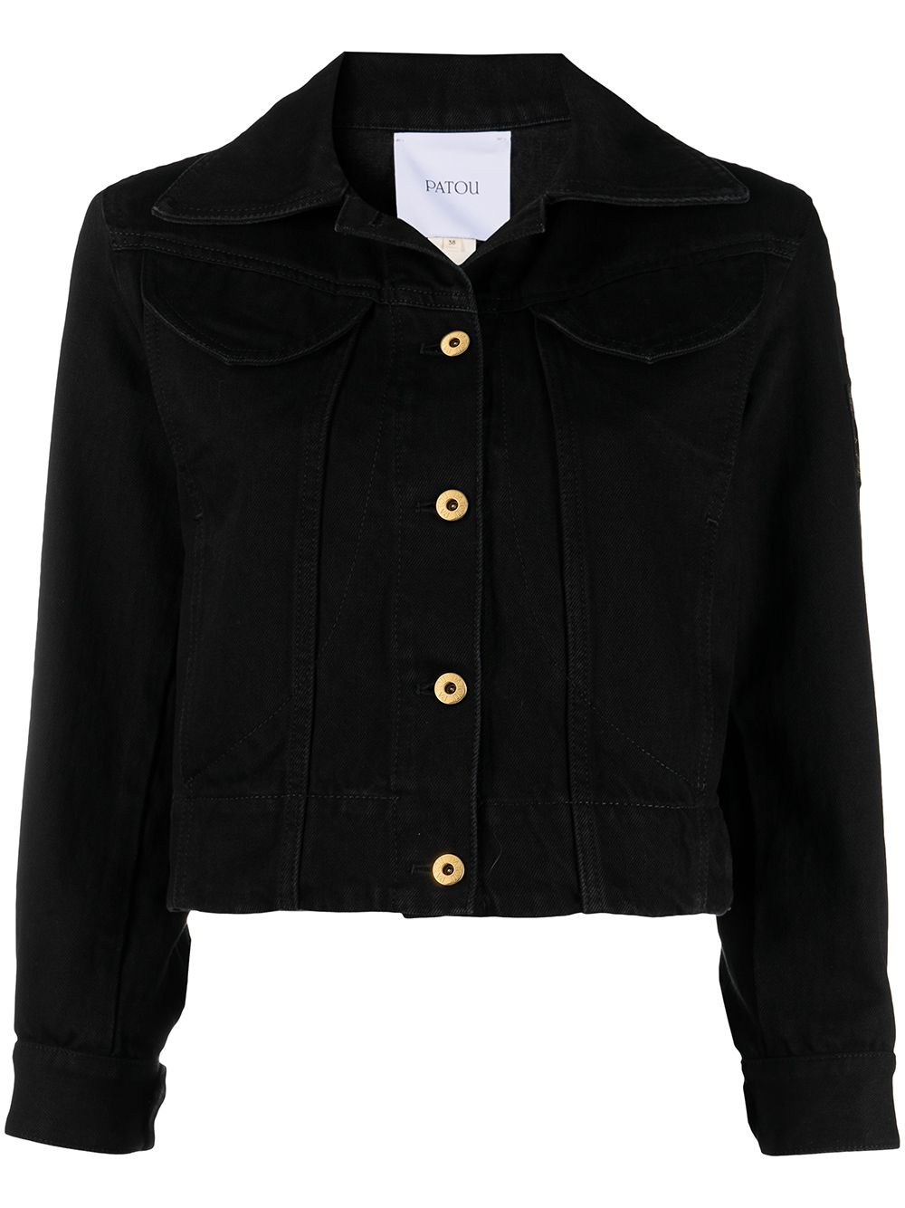 Image 1 of Patou cropped organic denim jacket