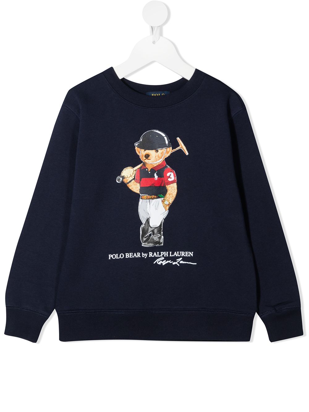 фото Ralph lauren kids толстовка с принтом polo bear