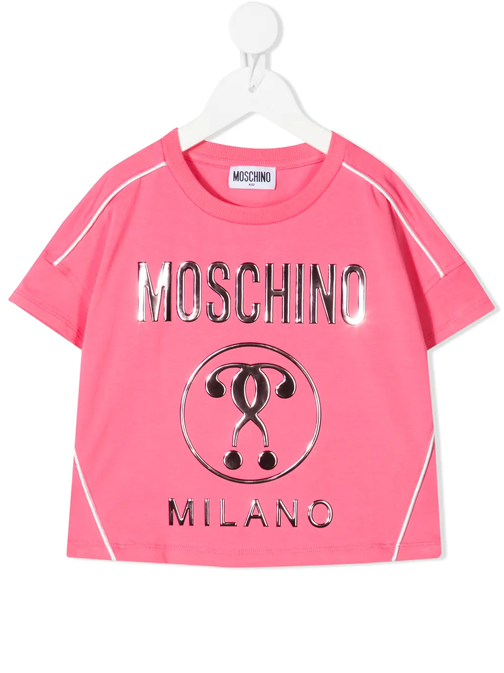 фото Moschino kids футболка с окантовкой и логотипом