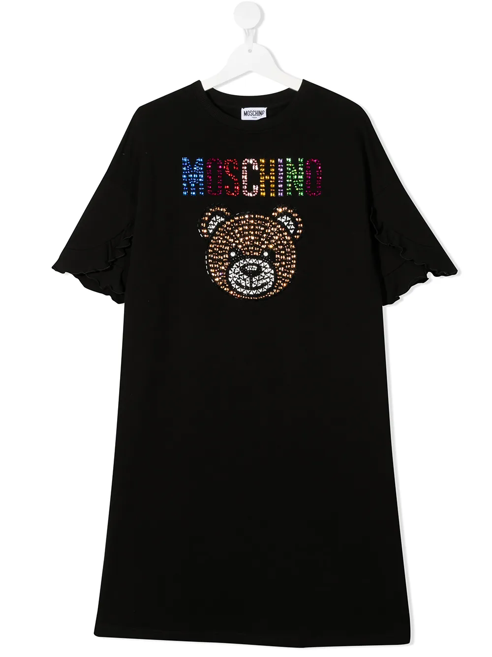 фото Moschino kids платье-футболка с логотипом