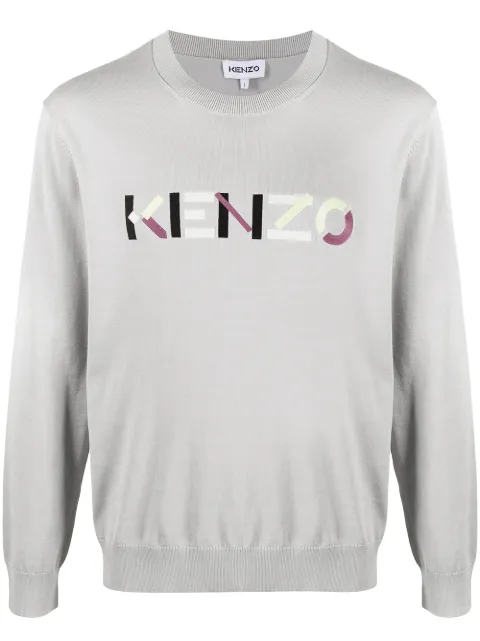 Kenzo logo-embroidered jumper Men