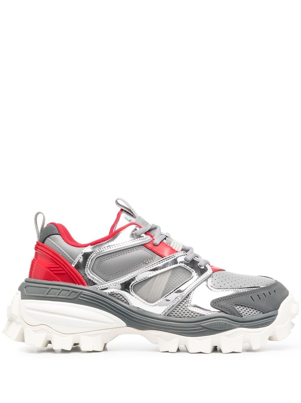 Juunj Metallic Chunky Sneakers In Grey