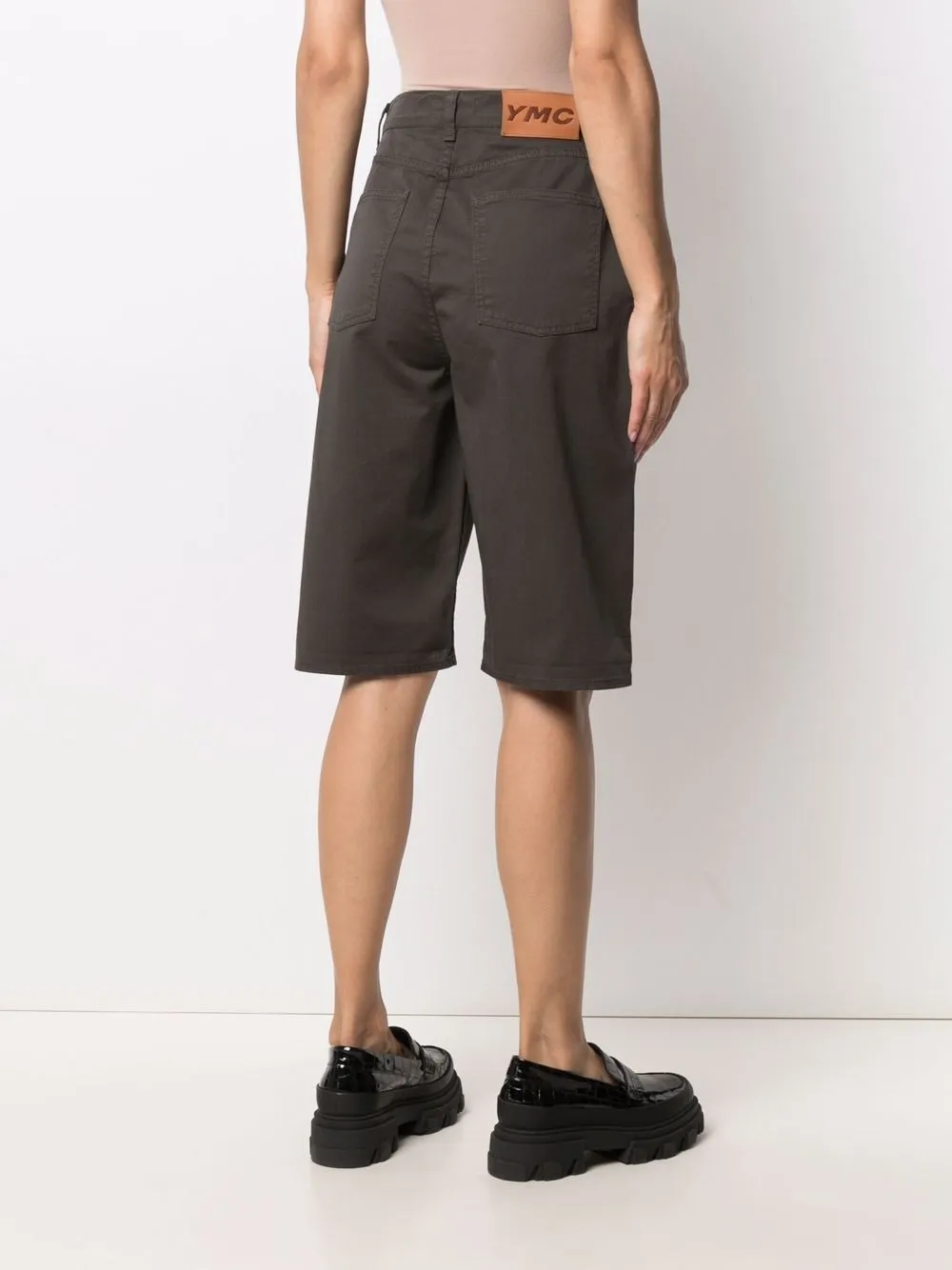 YMC Denim shorts Groen