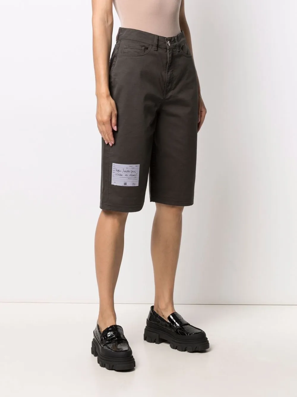 YMC Denim shorts Groen