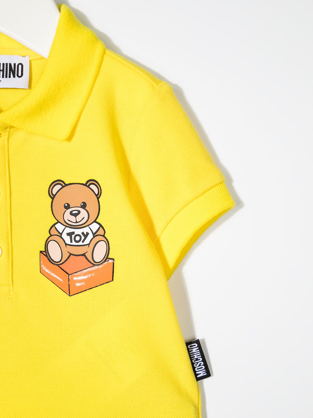 фото Moschino kids рубашка поло с логотипом