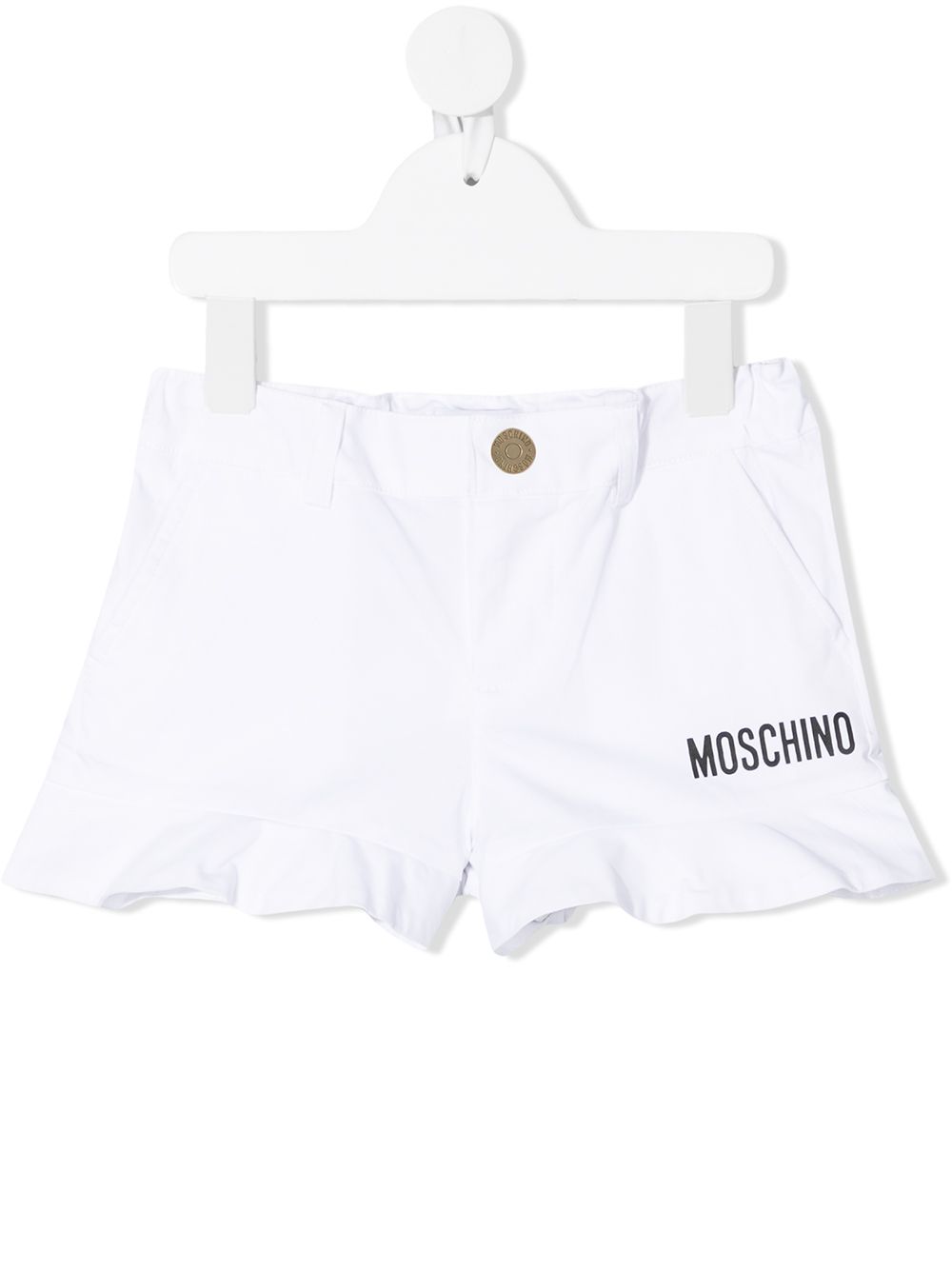 фото Moschino kids короткие шорты с оборками