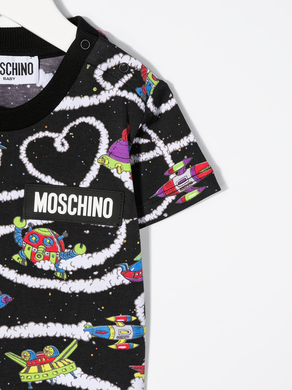 фото Moschino kids футболка с принтом