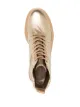 Gianvito Rossi metallic leather lace-up boots