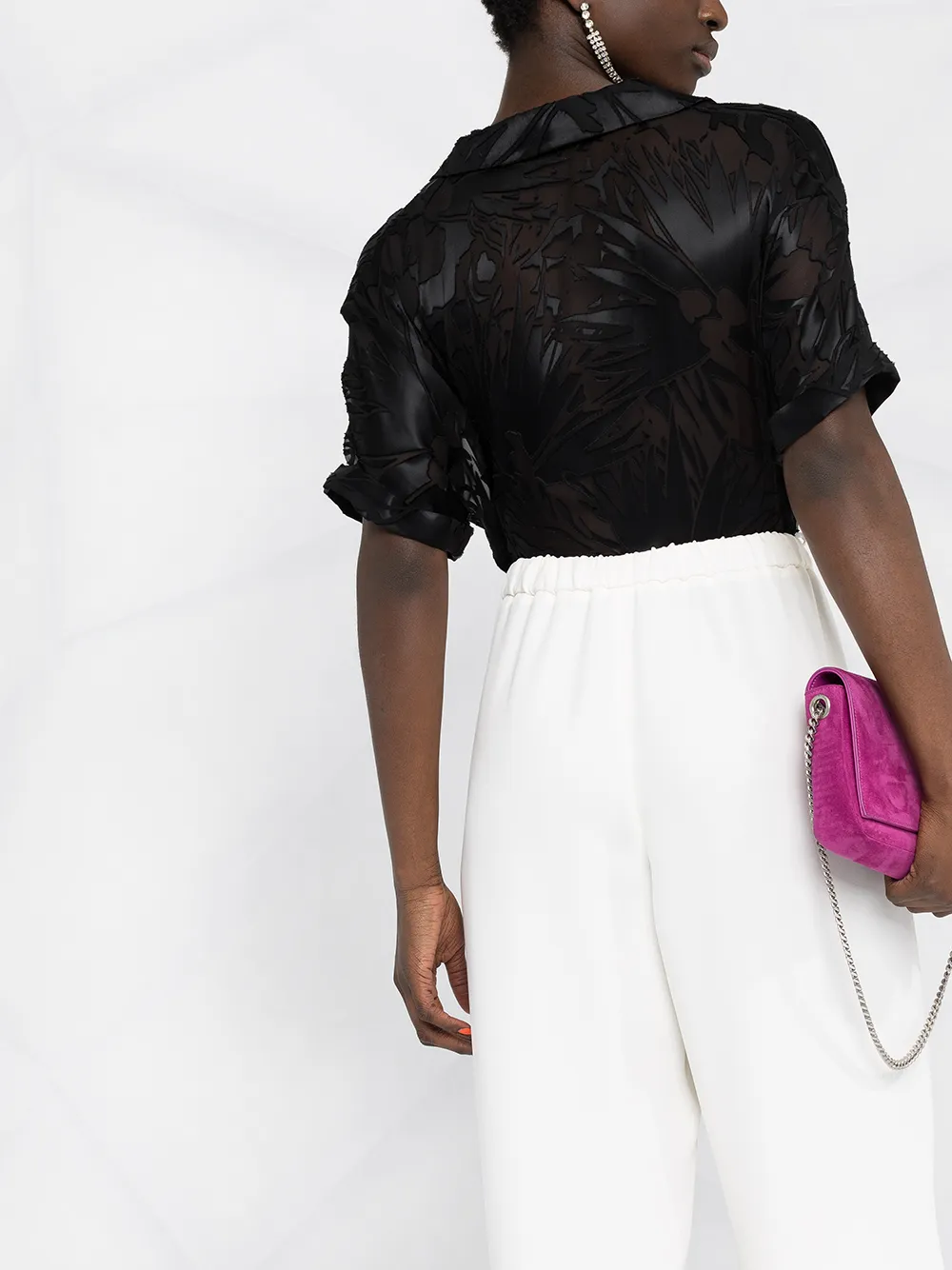 Valentino Cady Couture Trousers In White