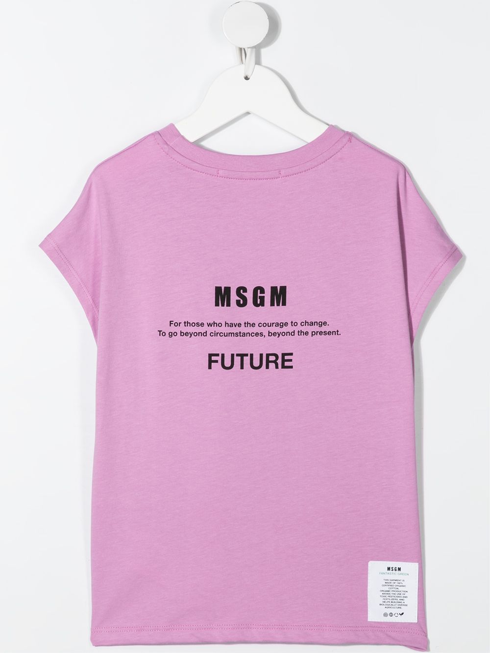 фото Msgm kids футболка с графичным принтом