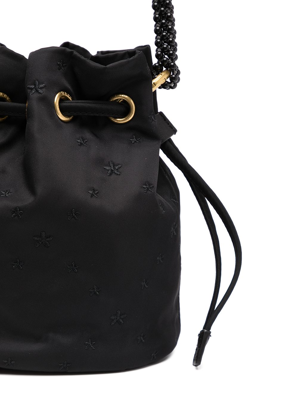 Shop Bapy By *a Bathing Ape® Beaded Handle Shoulder Bag In Black