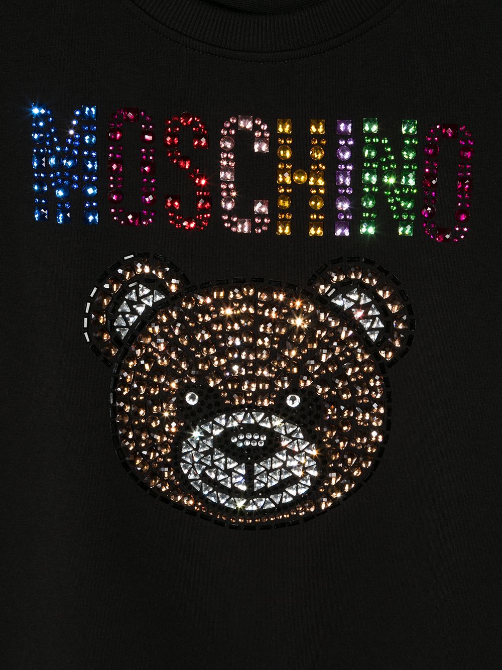 фото Moschino kids толстовка с декорированным логотипом