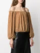 Federica Tosi off-shoulder silk blouse