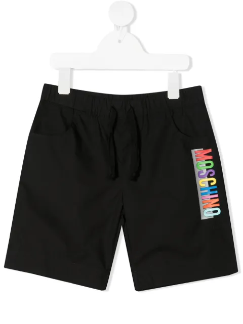 Moschino Kids shorts deportivos con logo