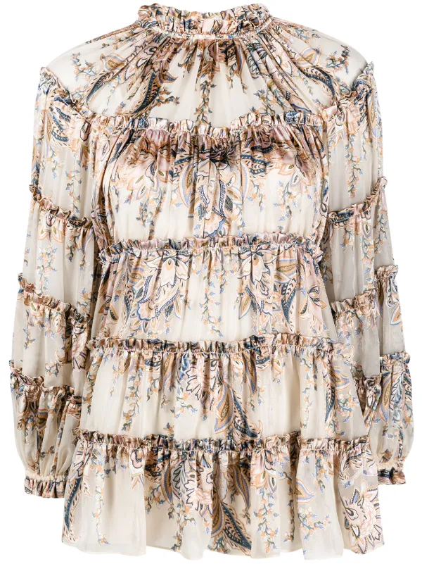 ZIMMERMANN Ladybeetle Tiered Blouse 